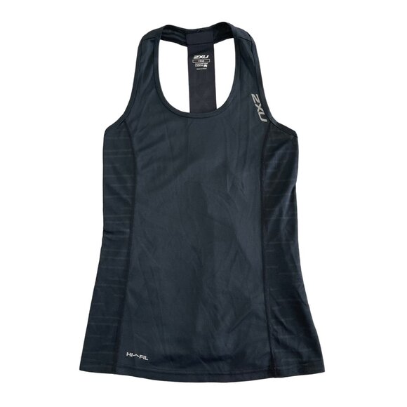 2XU Women's XVENT Sleeveless Tank Black T-Back Reflective Size XS $40 - Picture 3 of 10